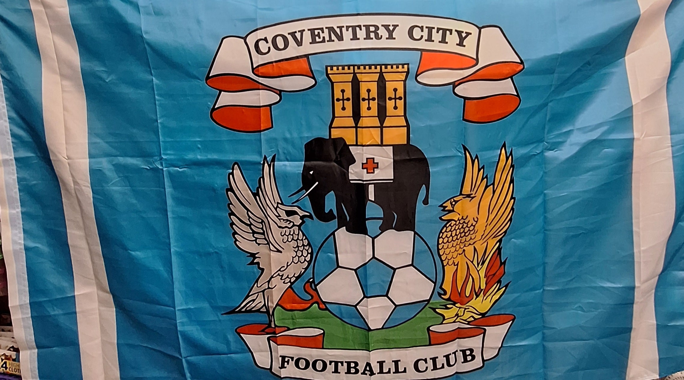 Coventry City Football flag 150cm x 90cm.