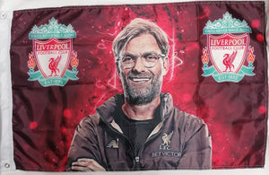 Jurgen Klopp poster flag