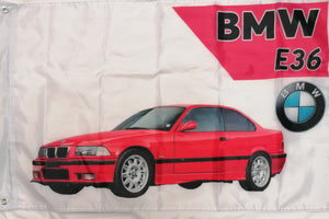 red bmw E36