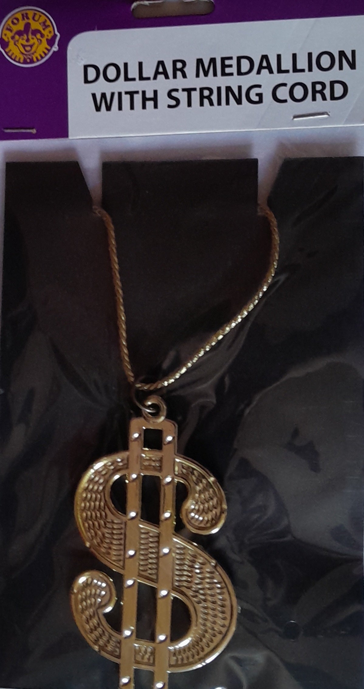 Fancy Dress Dollar Medallion necklace.