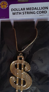 Fancy Dress Dollar Medallion necklace.