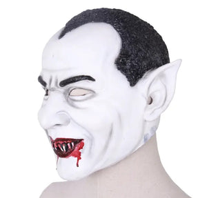 Deadly silence scary vampire Halloween latex mask.