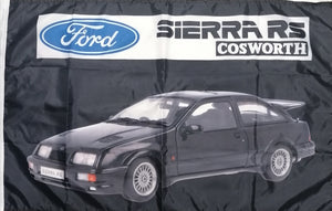 black ford sierra rs cosworth flag