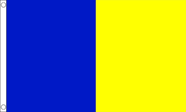 blue and yellow flag