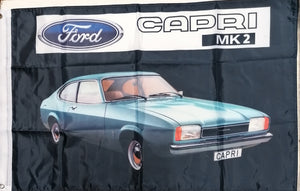 Ford Capri mk2 blue flag