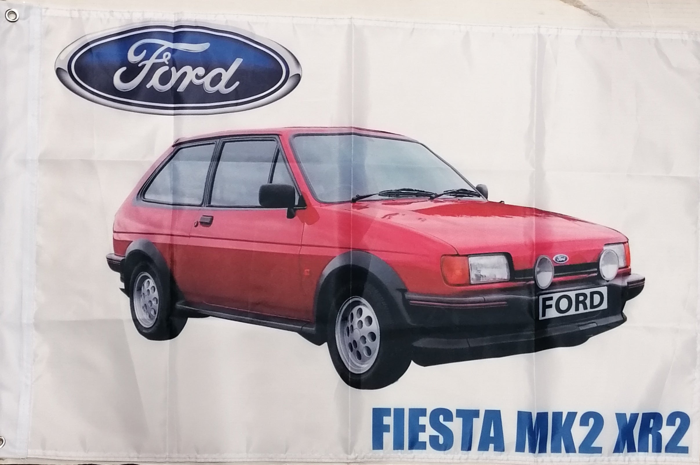 ford fiesta mk2 red flag