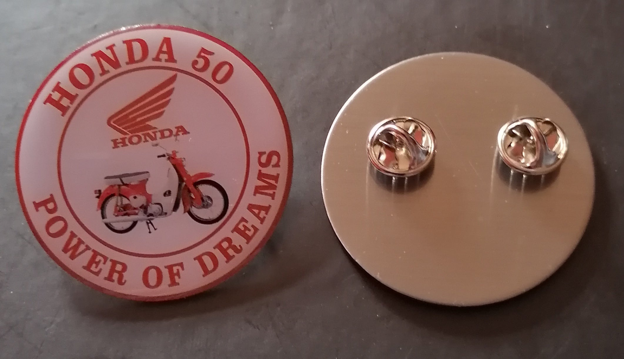 honda 50 enamel badges