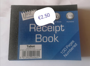 receipt book