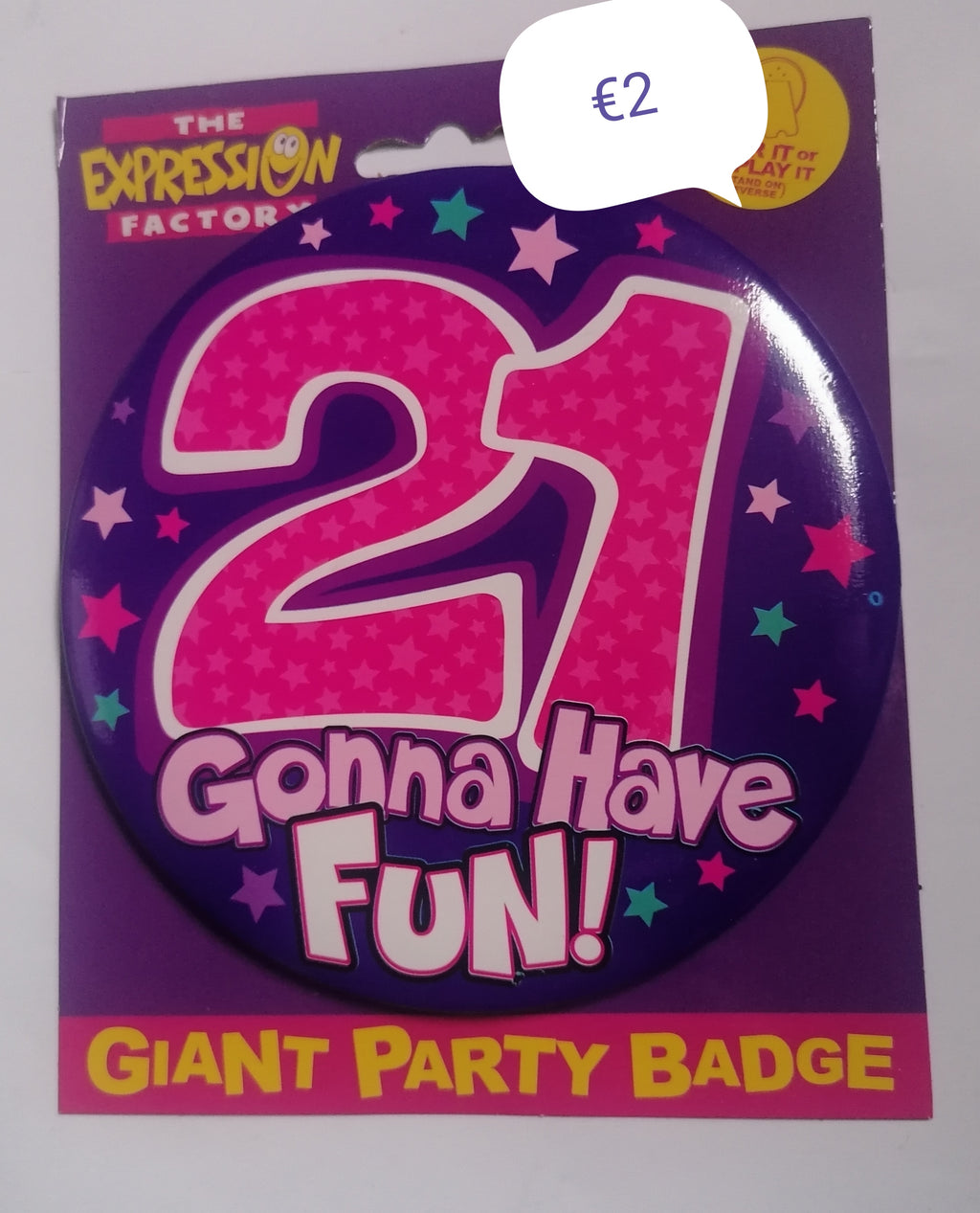 21st birthday badge