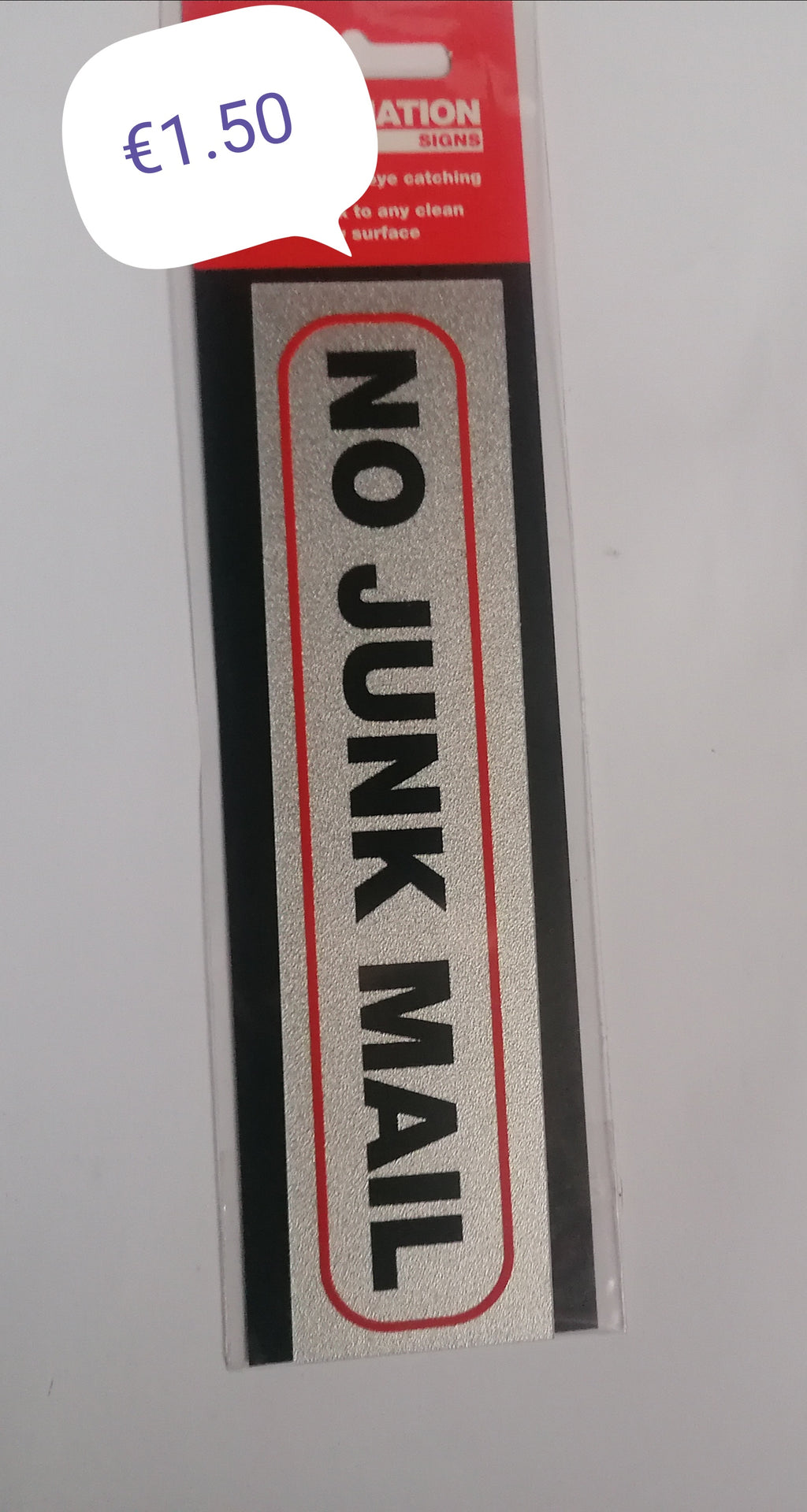 no junk mail sticker