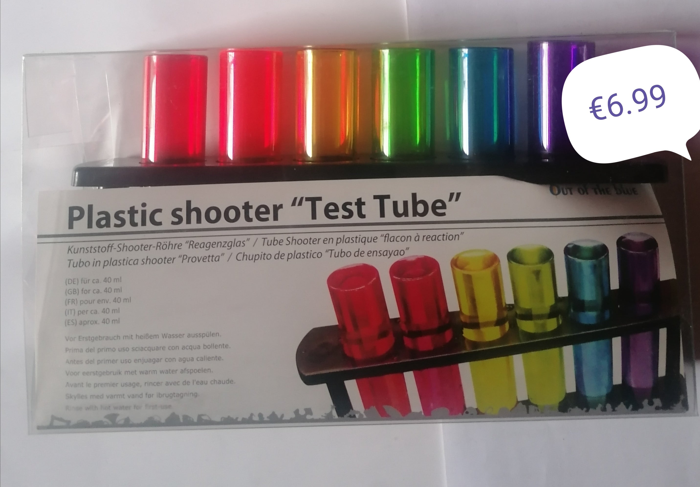 novelty drinking test tube game