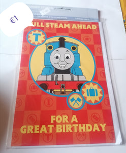 Thomas The Tank Engine birthday cards (10 for €5).