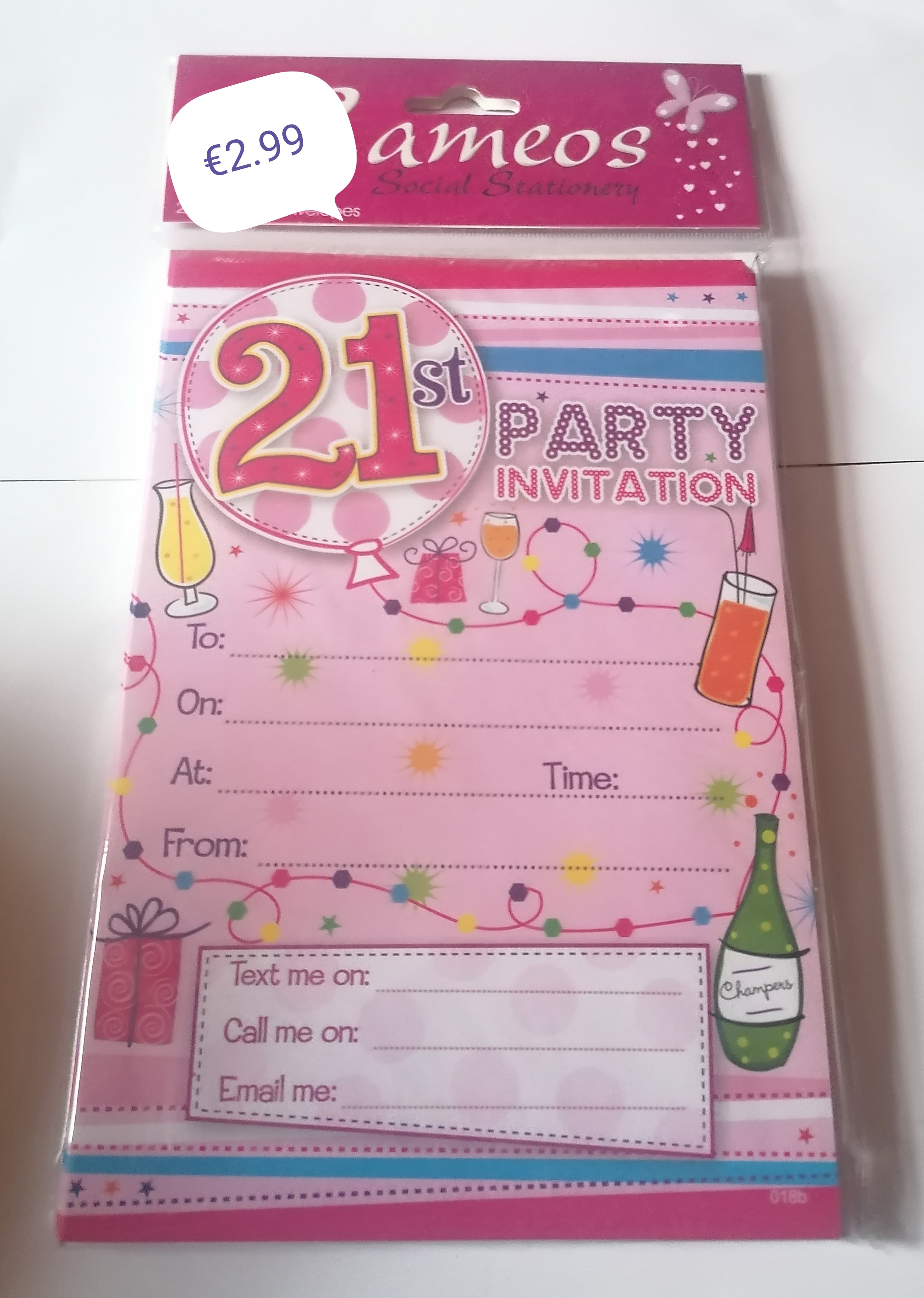 21st birthday invites