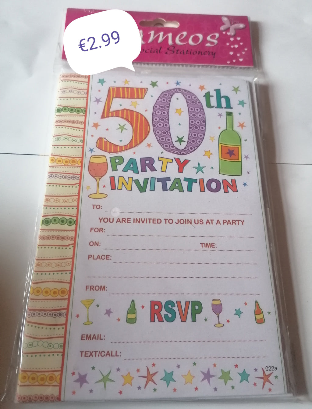 50 birthday party invites