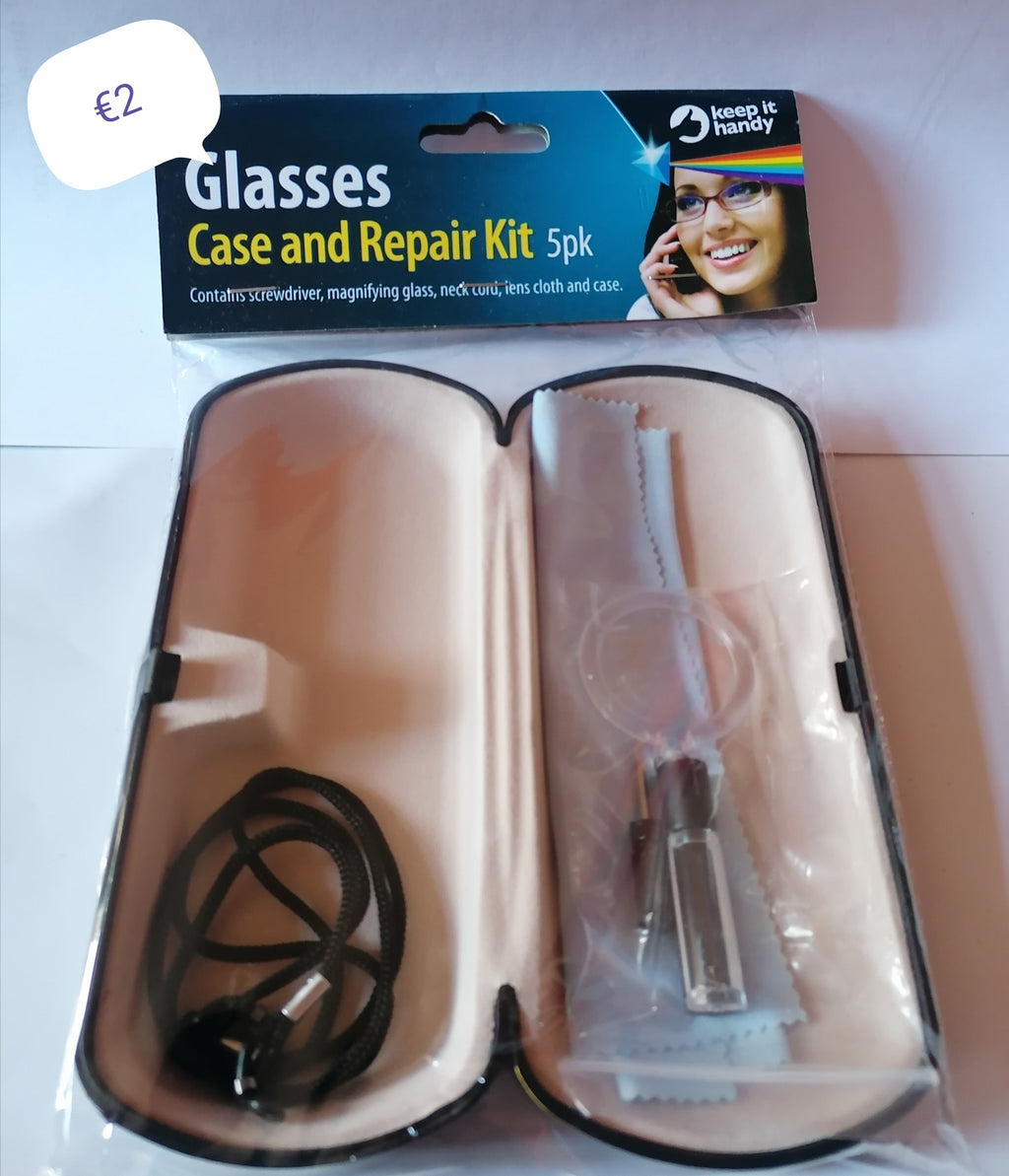 glasses case and repair kit