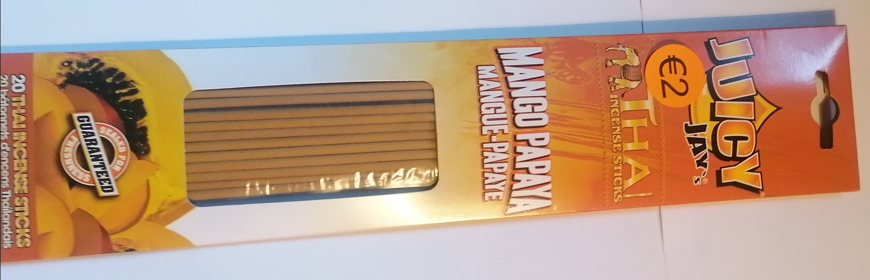 Mango papaya scented incense sticks(3 pack €5)