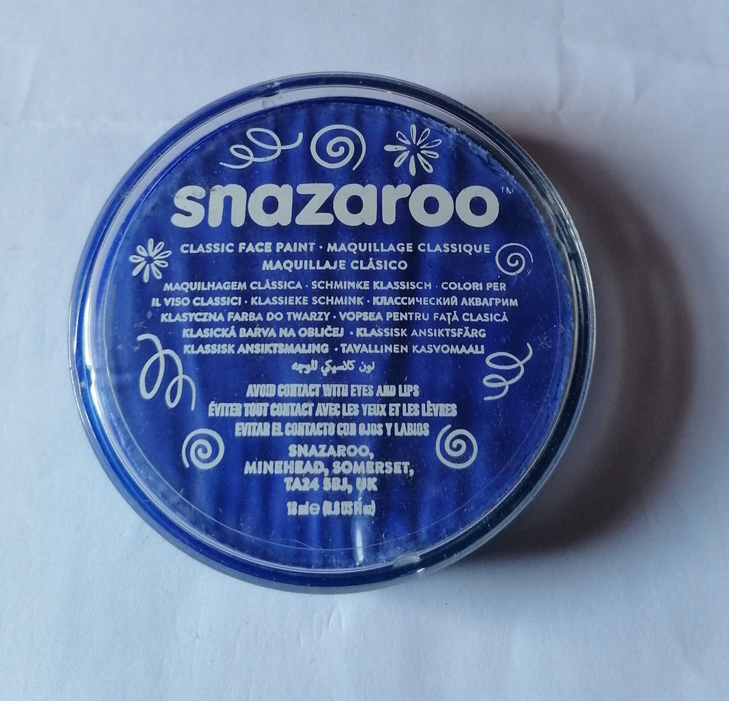 snazaroo face paint blue