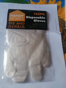 Pack of 150 disposable gloves.