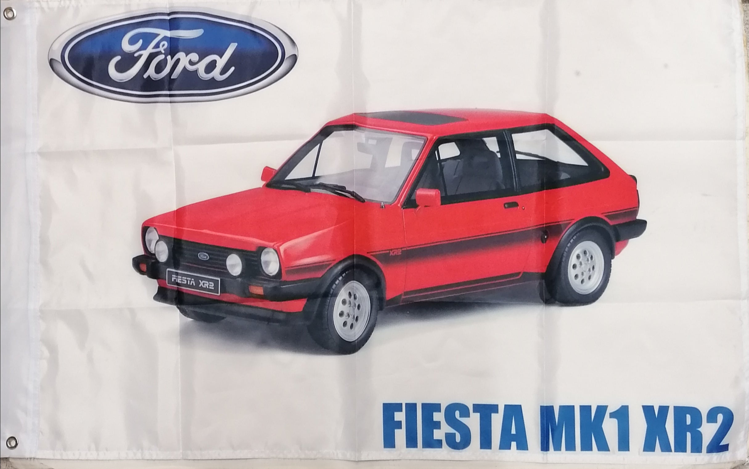 Ford Fiesta MK1 XR2 Red flag