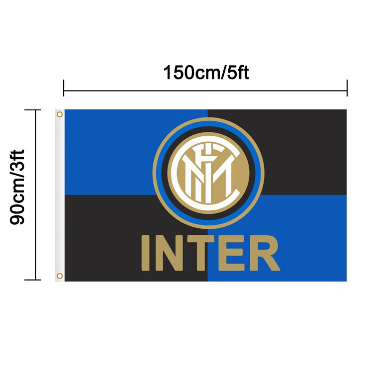 Inter Milan football flag