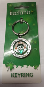 Irish Claddagh spinner keyring.