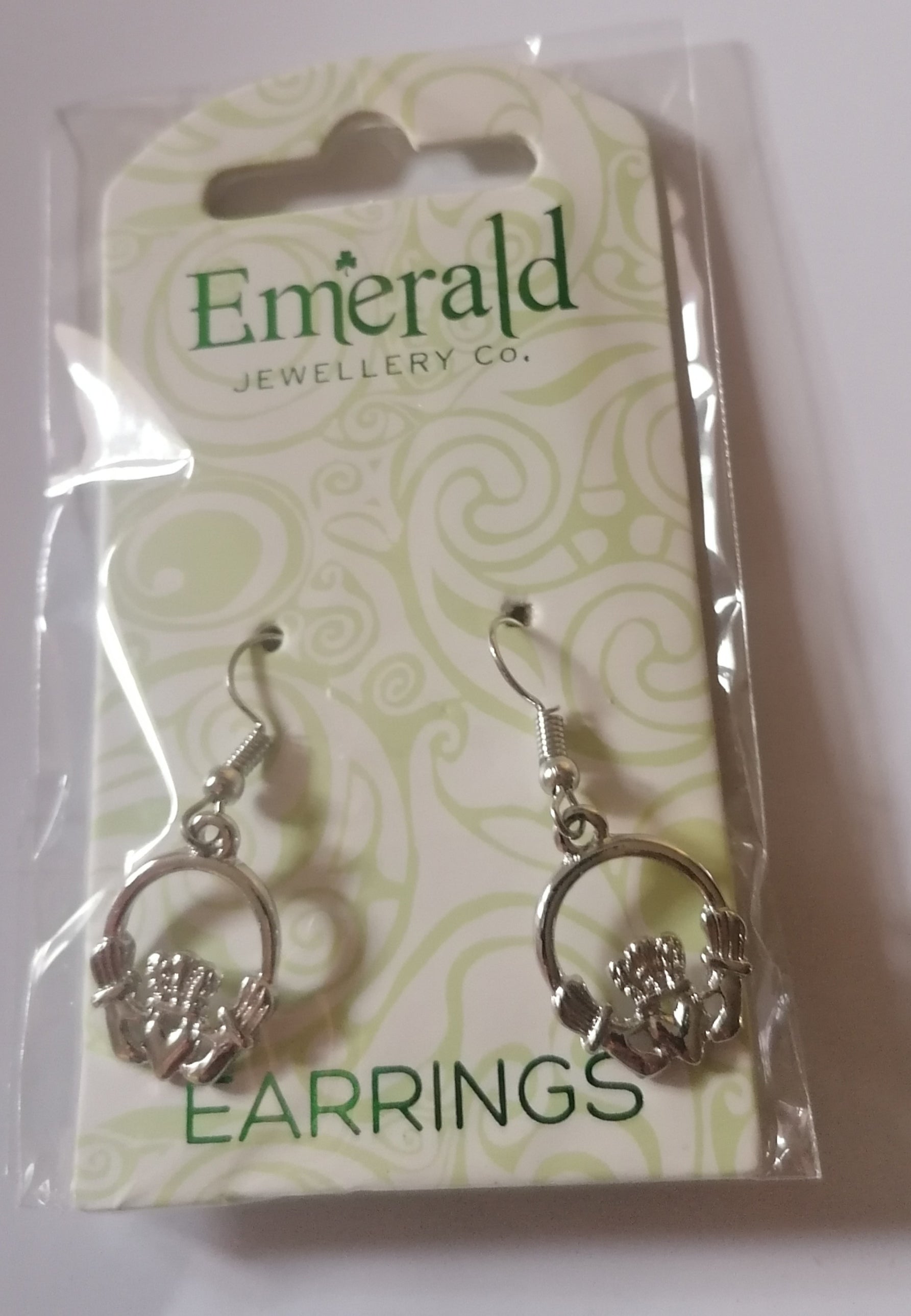 Irish claddagh earrings.