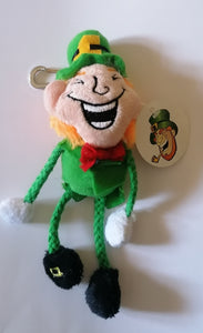 Irish soft toy leprechaun keyring