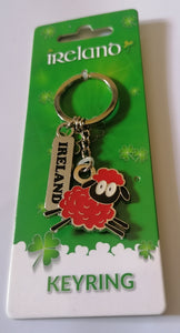 irish sheep keyring