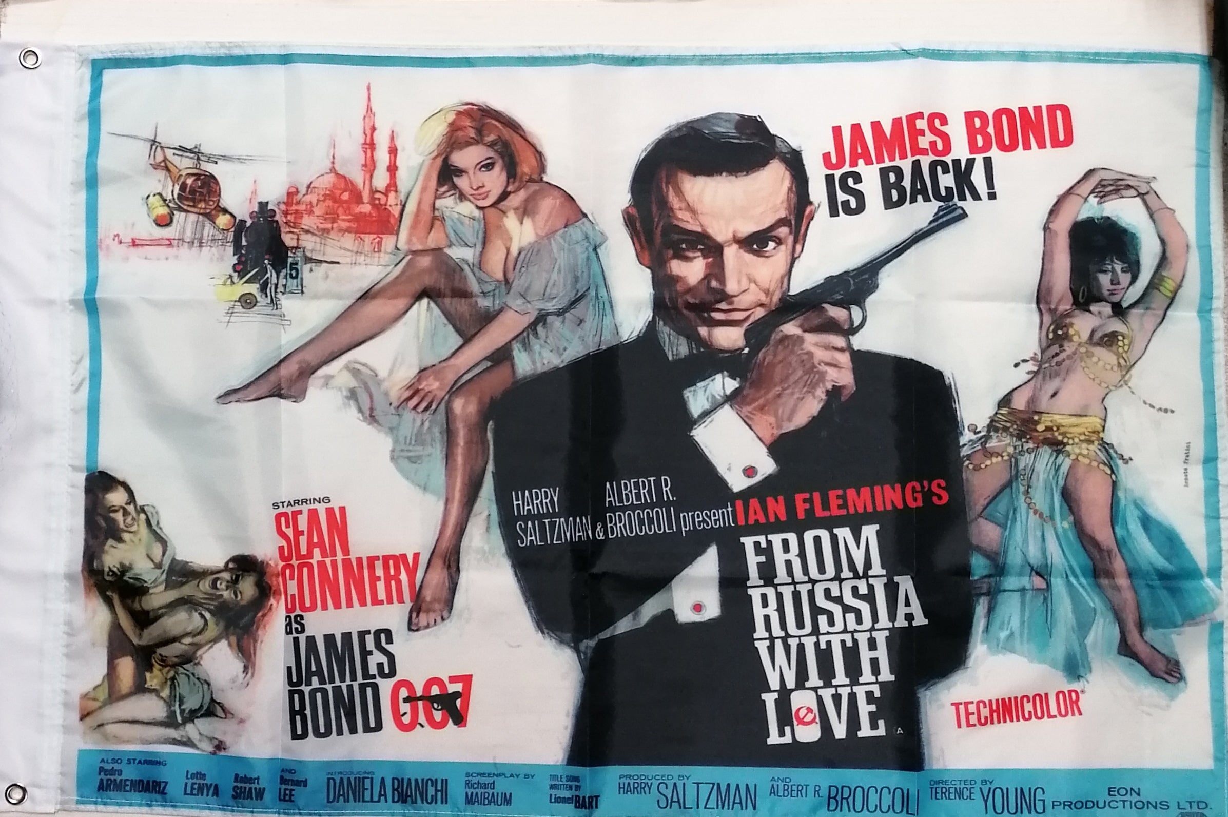 James Bond - From Russia With Love Movie Flag.