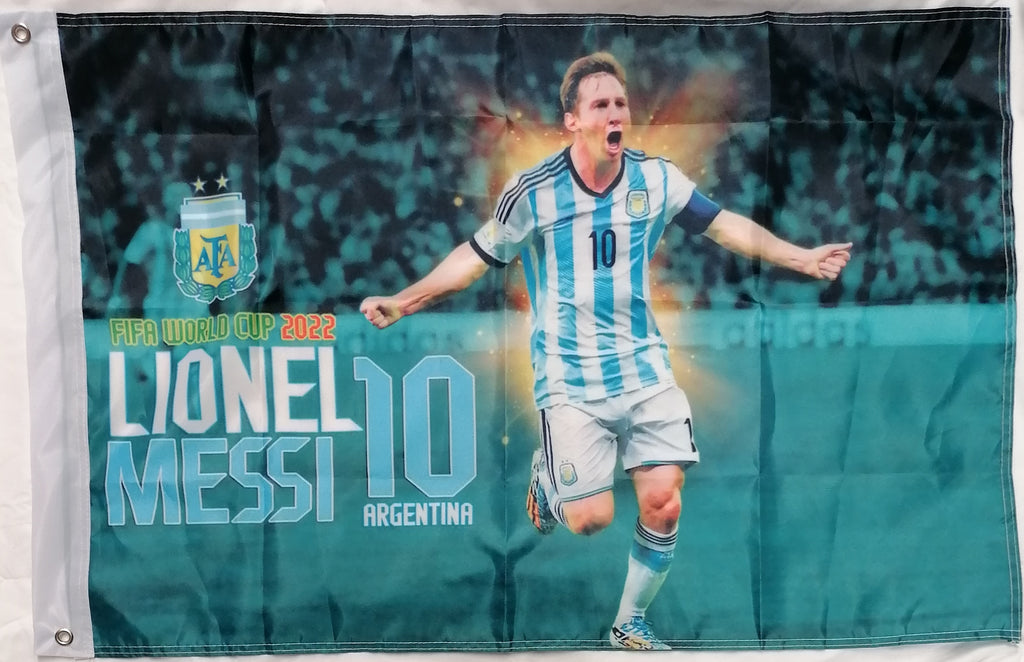 messi argentina flag