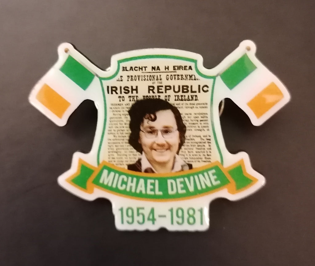 michael devine pin badge