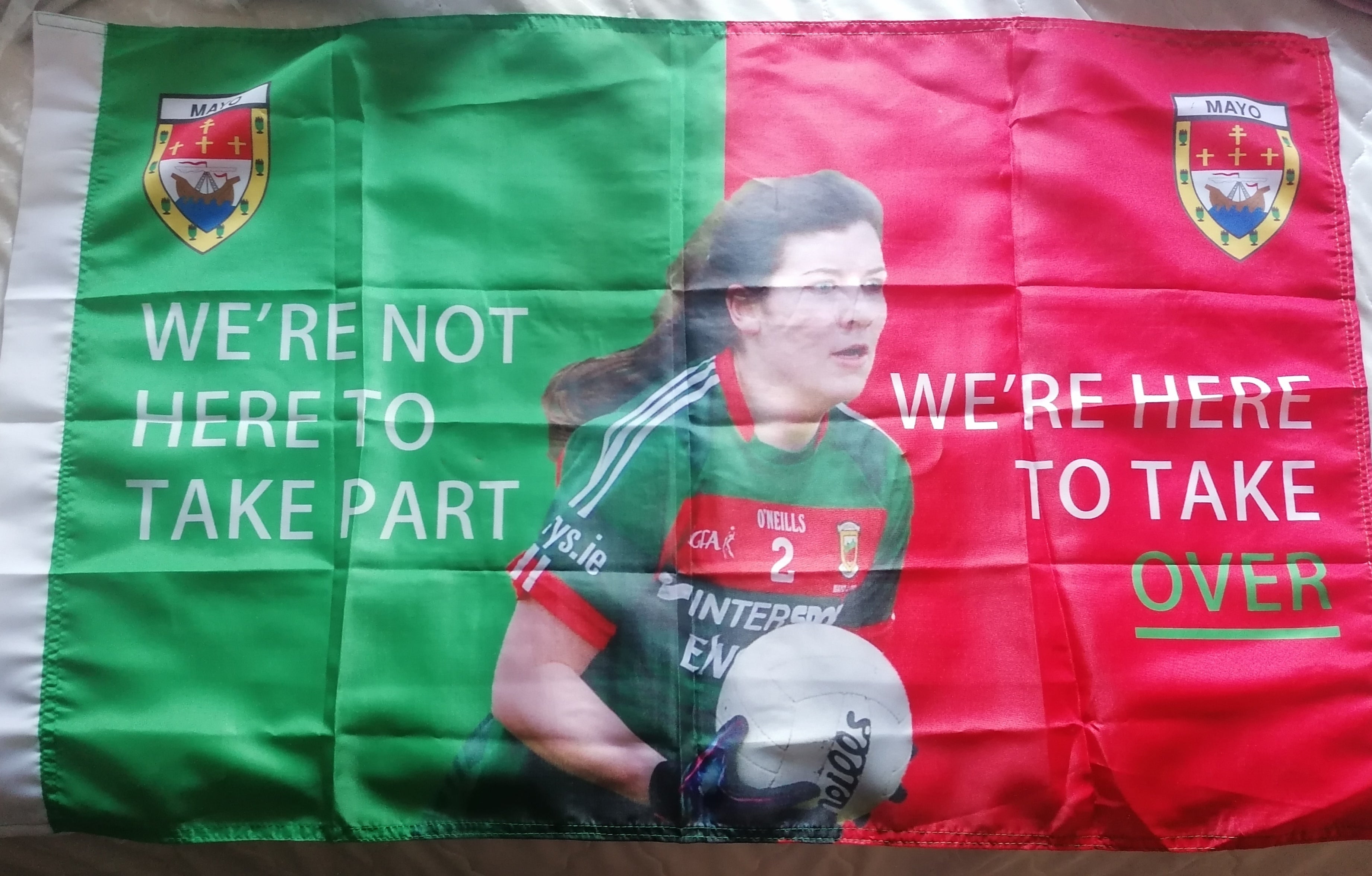 Rachel Kearns Mayo ladies GAA flag 5ft x 3 ft.