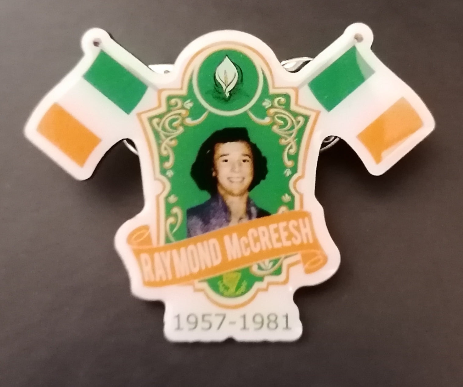 raymond McCreesh pin badge.