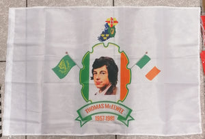 Thomas McElwee Irish Republican Hunger Striker Flag.