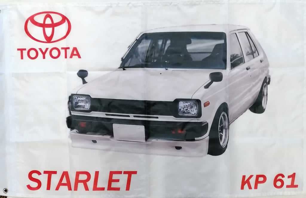 White Toyota starlet