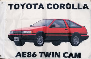 Toyota Corolla Twin Cam red