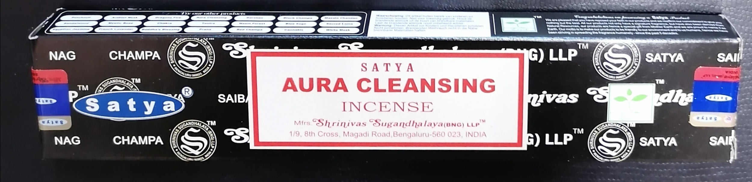 Aura cleansing incense sticks (3 packs for €5).