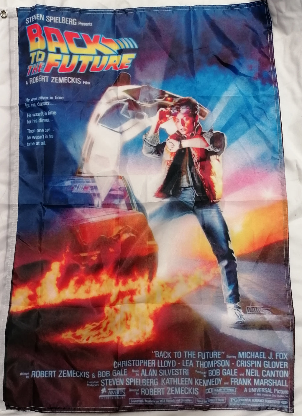 Back to the future movie flag