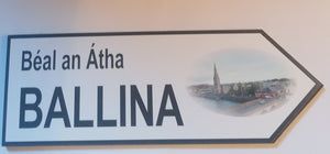 Ballina wooden sign (30 cm approx)