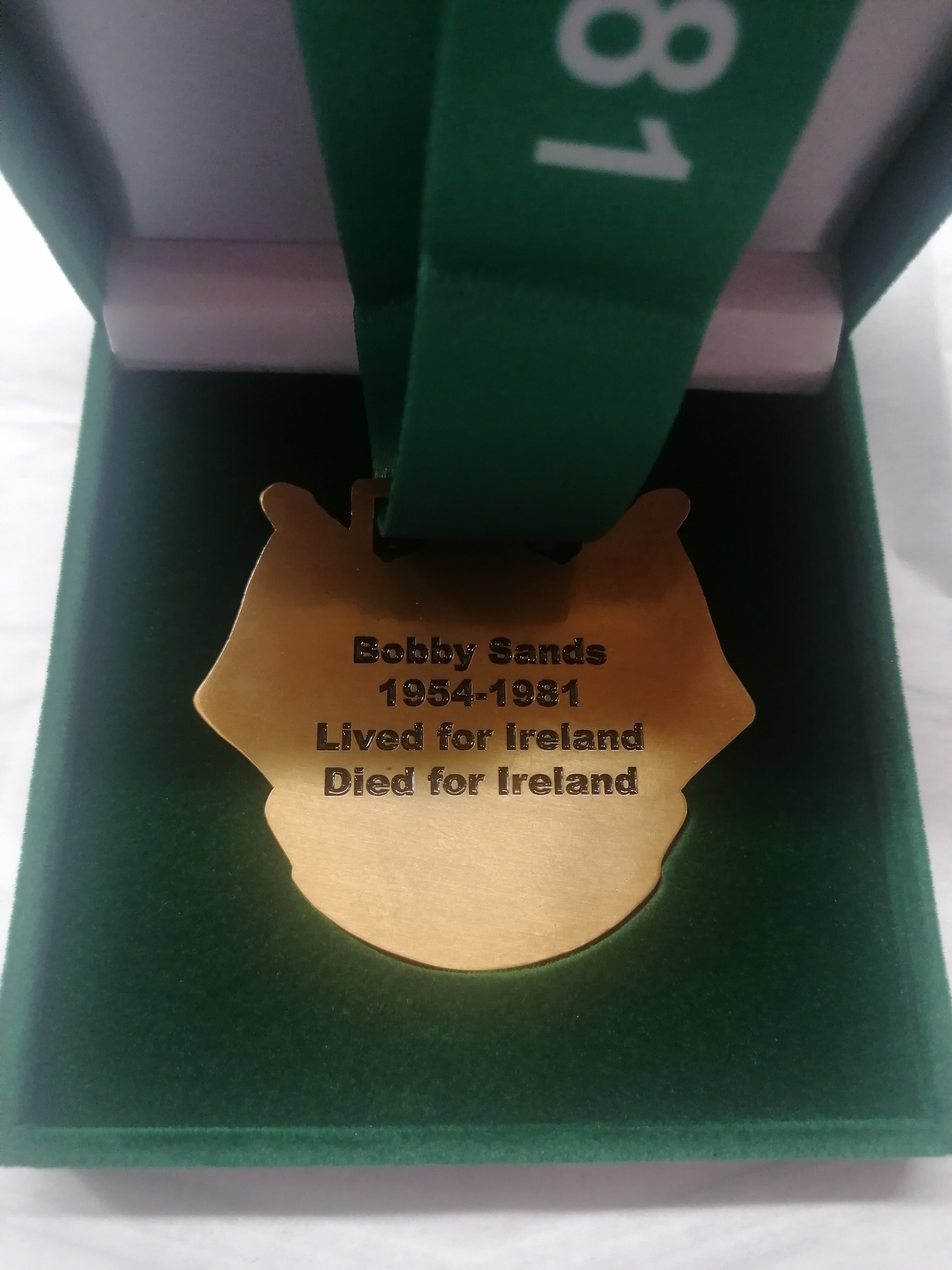 Bobby Sands Irish Republican hunger striker medal.