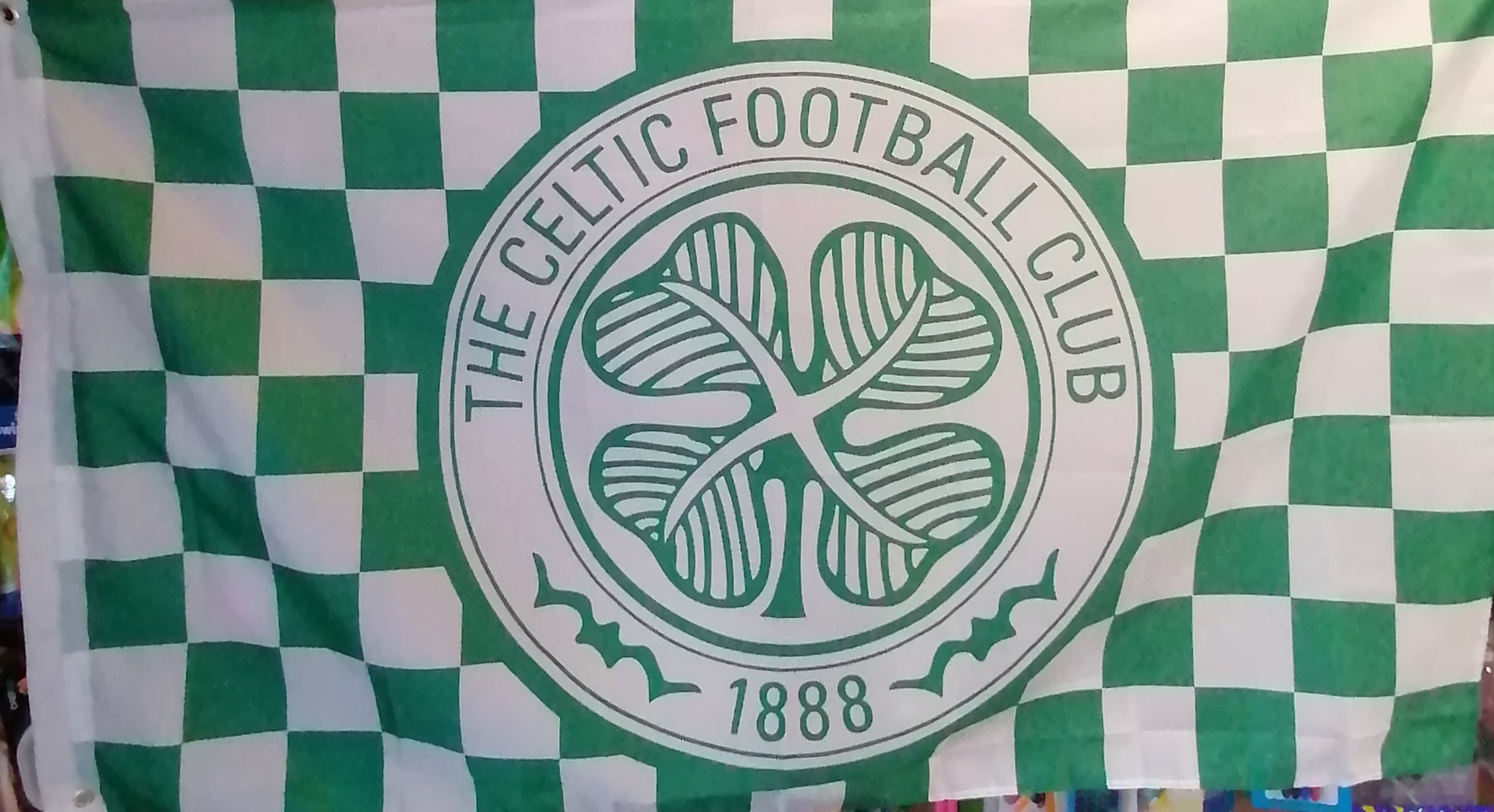 Celtic Green and white chequered flag