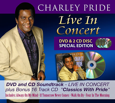 charley pride live in concert DVD and CDs