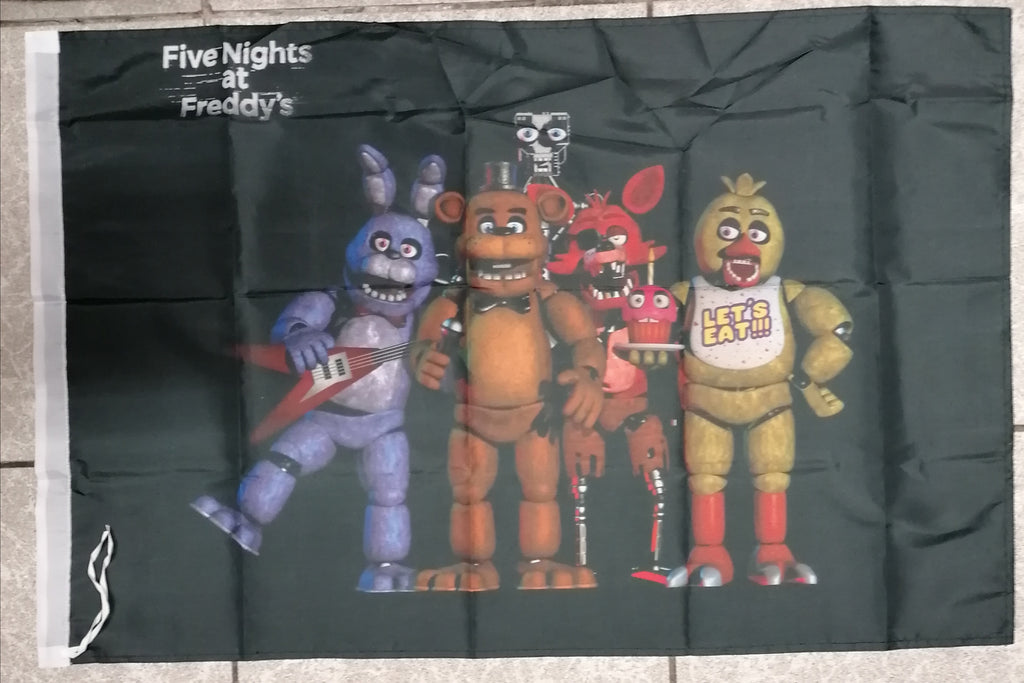 five nights at freddys flag poster