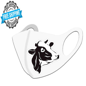 face mask cow design