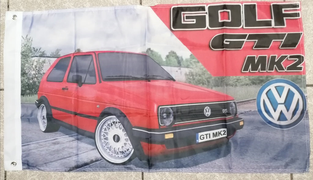 vw golf gti mk2 flag