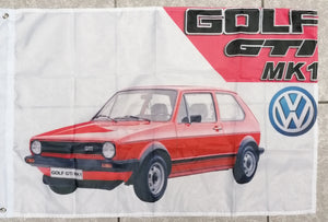 vw golf gti mk1 flag