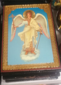 hand made wooden angel box