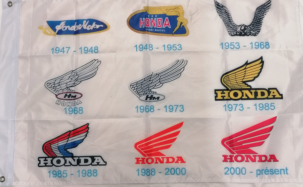 History of Honda badge flag