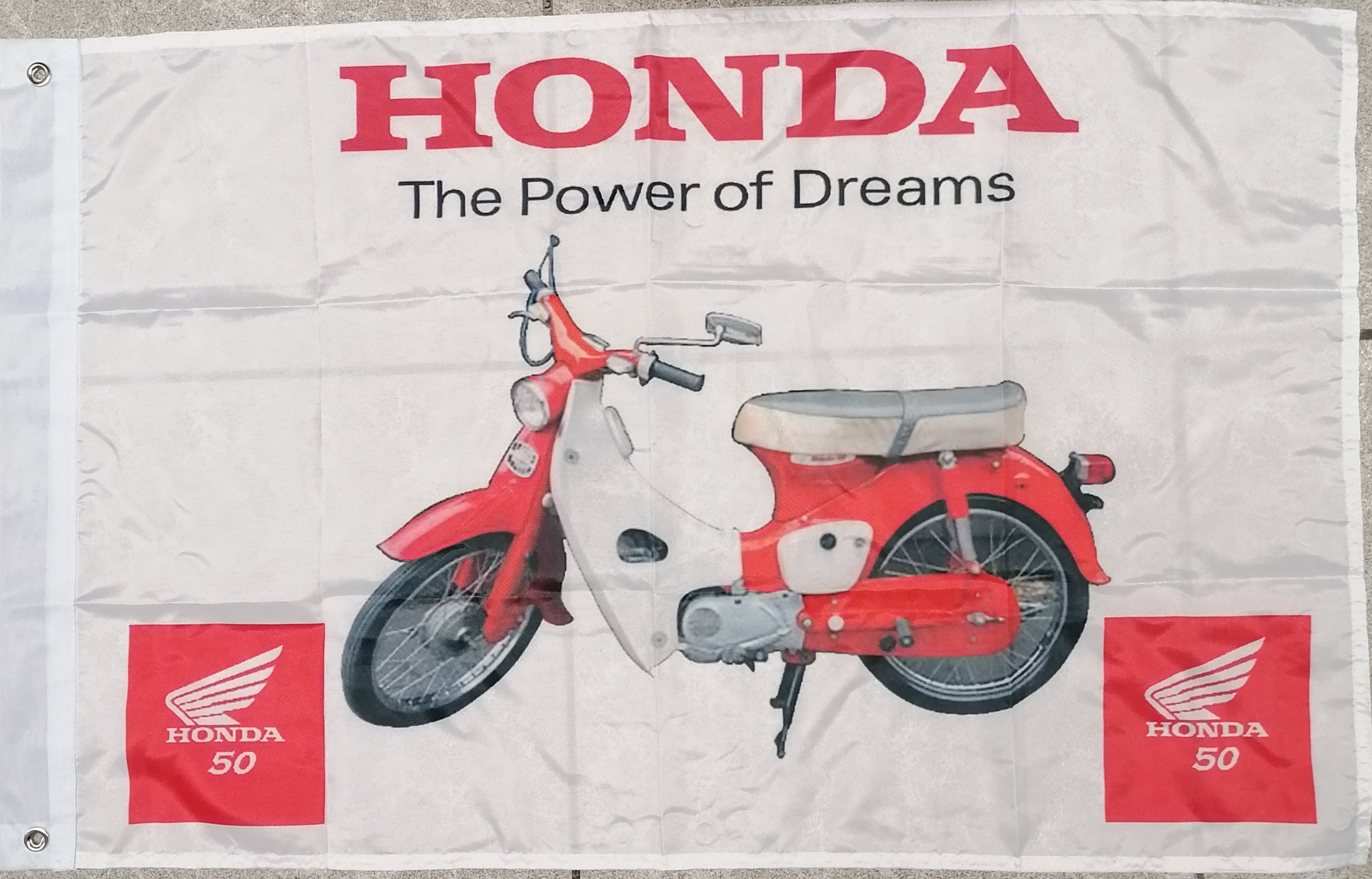 honda 50 motorcycle flag