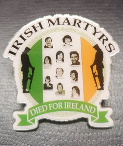 Irish Martyrs Republican hunger strikers pin badge.